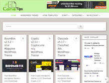 Tablet Screenshot of conetips.com
